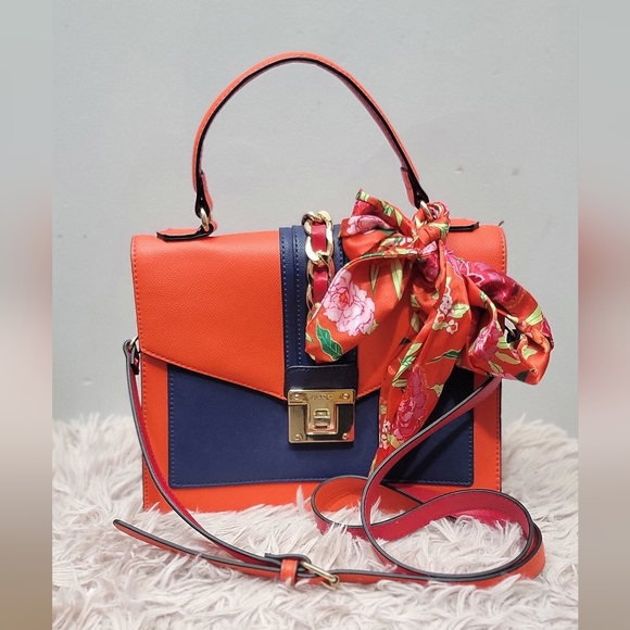 💙ALDO Glenda With Twilly Multicolor Satchel Bag - Picture 16 of 16